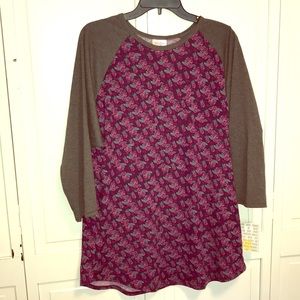 LuLaRoe Comfy brand new top 3/4 “ sleeves SZ-3XL